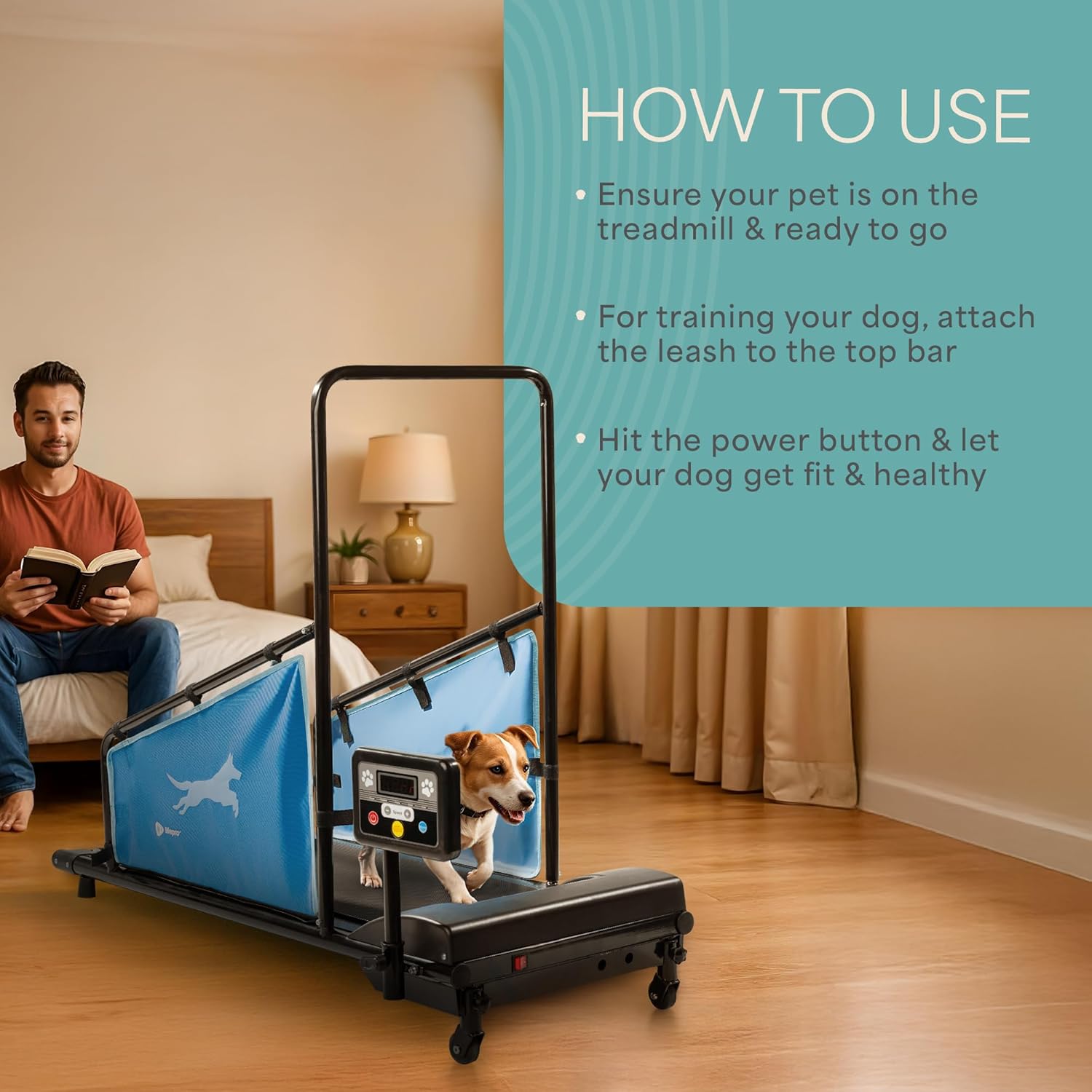 LifePro 2026 Dog Treadmill – Electric Indoor Running Machine for Small & Medium Dogs, Supports 130 lbs - Image 9