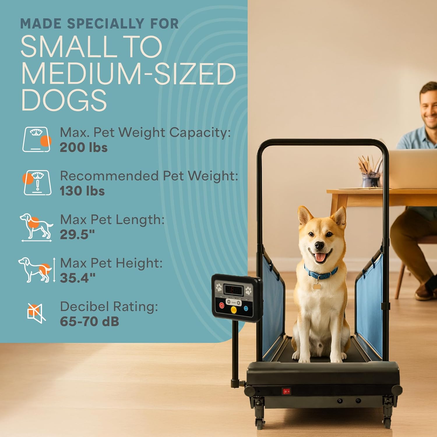 LifePro 2026 Dog Treadmill – Electric Indoor Running Machine for Small & Medium Dogs, Supports 130 lbs - Image 8
