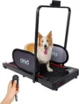 Ohlo Dog Treadmill – Indoor Running Machine for Small & Medium Dogs, 42″ Deck, Portable Design with Wheels & Remote