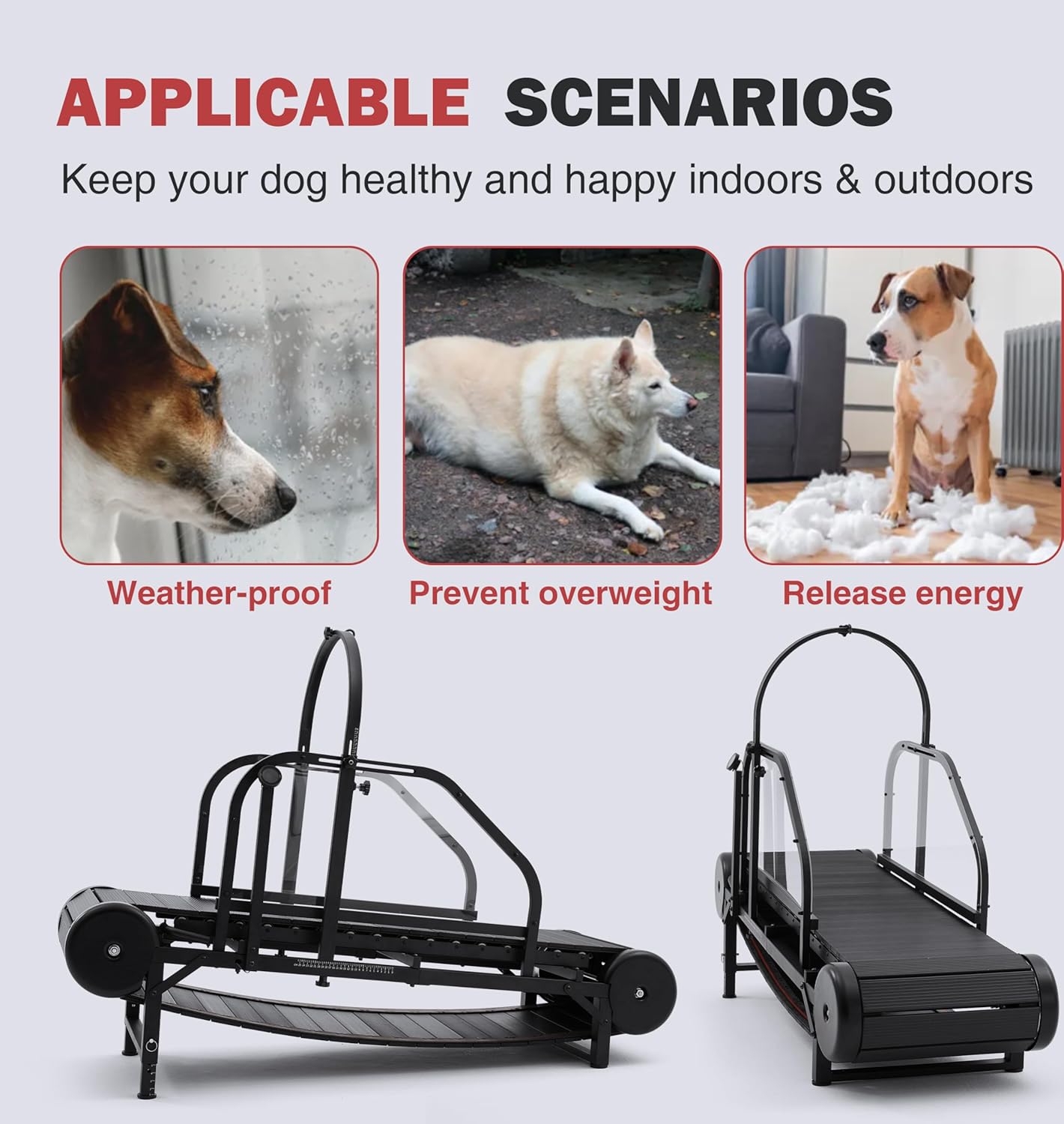 KISFLY 2026 Medium Dog Treadmill – Non‑Electric Slatmill with Adjustable Ramp & Pedometer - Image 3
